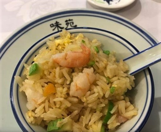 The fried rice with shrimp