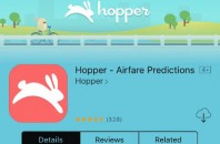 携帯アプリ「Hopper」